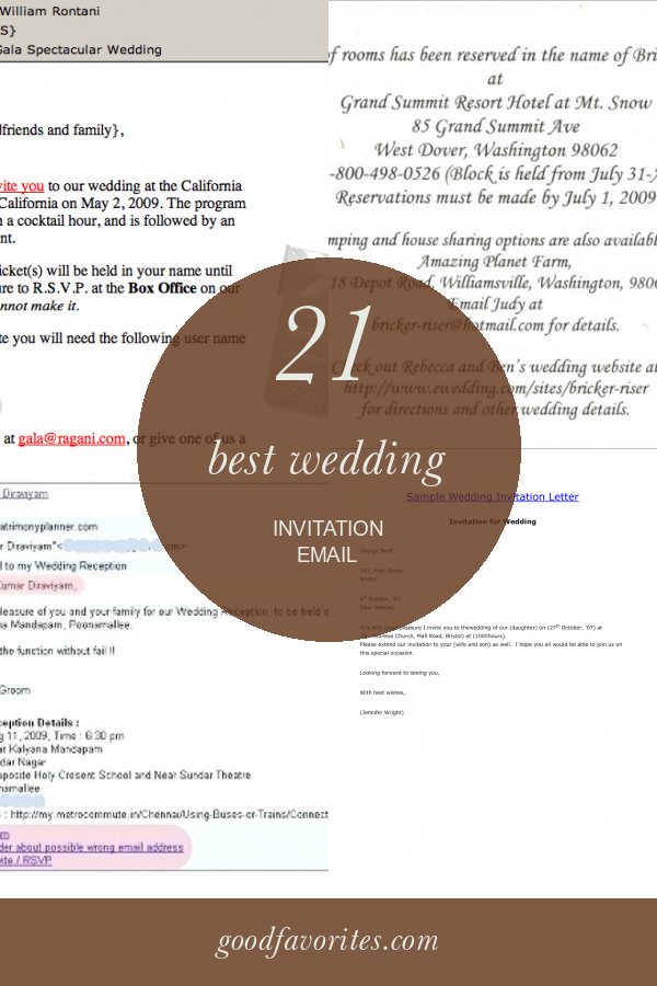 21 Best Wedding Invitation Email Home, Family, Style and Art Ideas